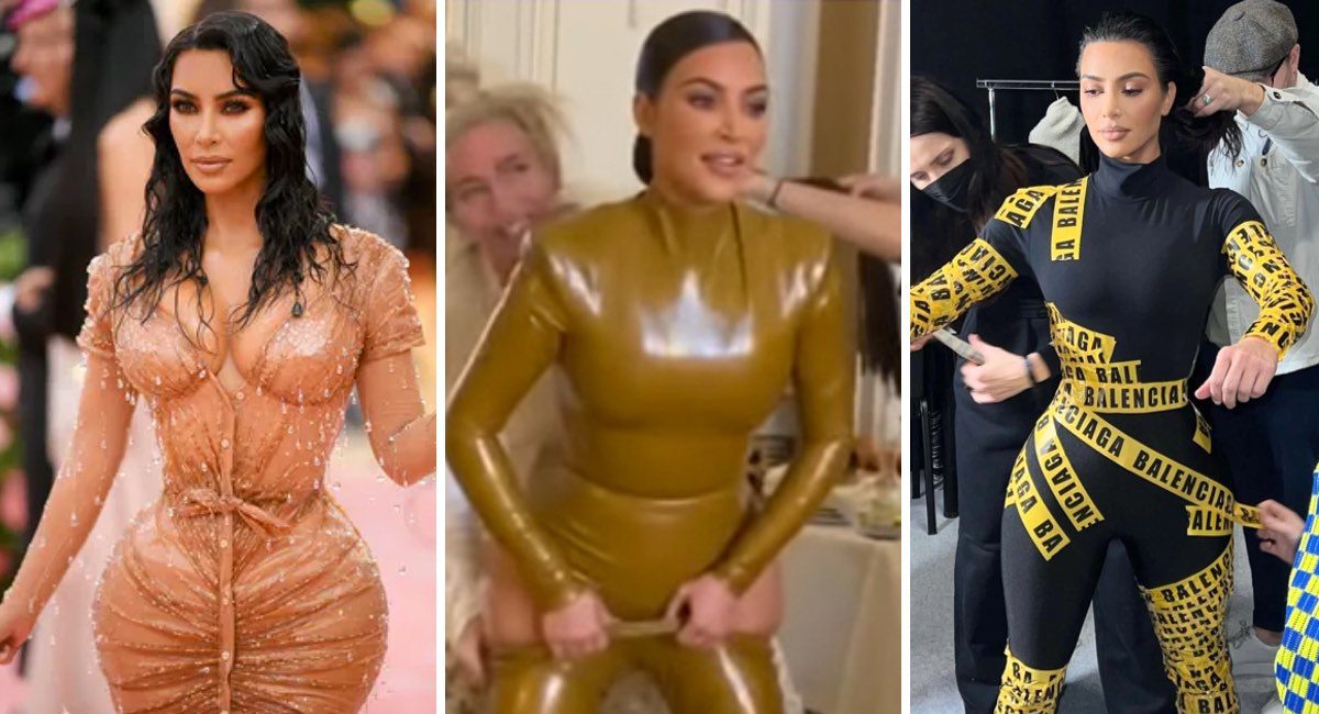 8 atuendos incómodos con los que Kim Kardashian se ha lucido en público. Le gusta “sufrir”