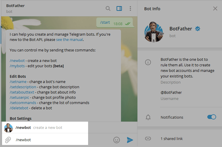 Como crear un chatbot en Telegram y configurar un menu con botonesa