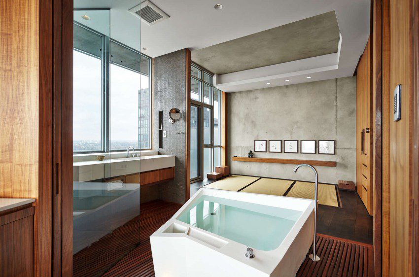 Удивительная ванная в интерьере Fichman Penthouse от regionalArchitects в Канаде