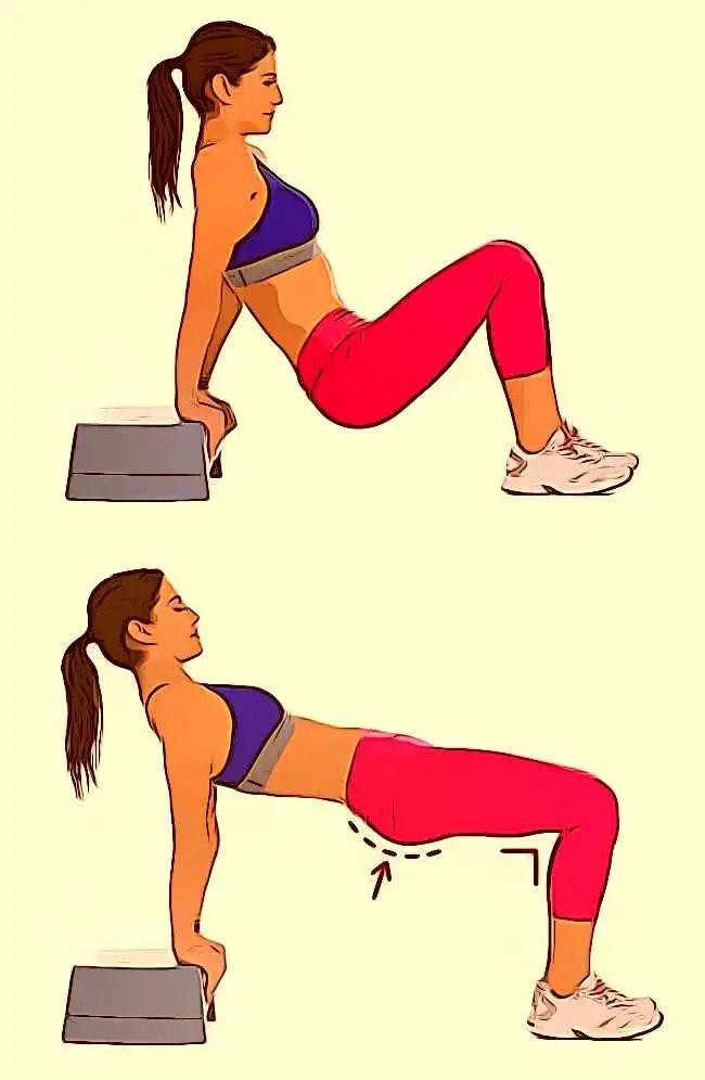 reverse plank hip lift 1