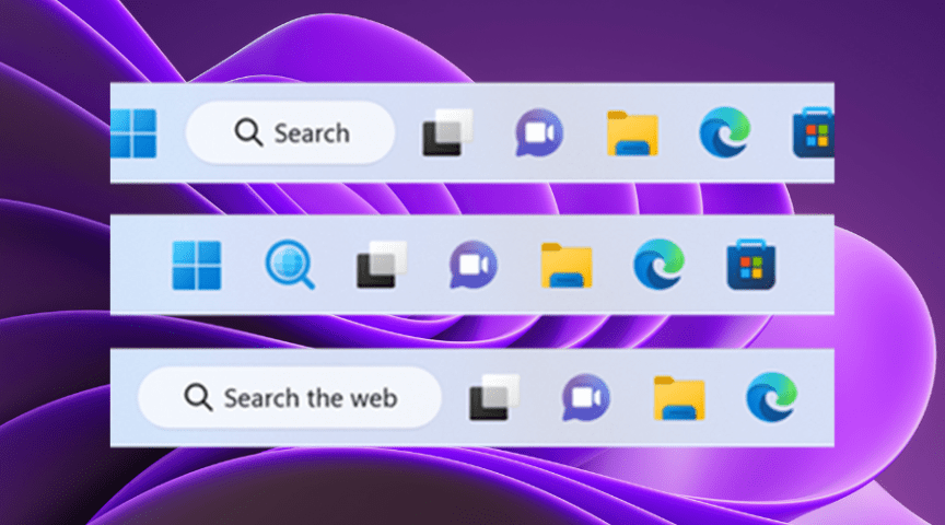 search buttons windows 11